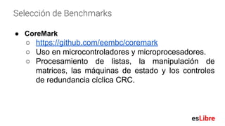 Herramientas de benchmarks para evaluar el rendimiento en máquinas y ...