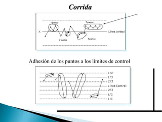 Corrida Adhesión de los puntos a los límites de control 
