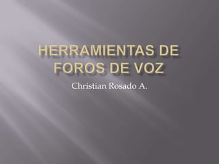 Christian Rosado A.

 
