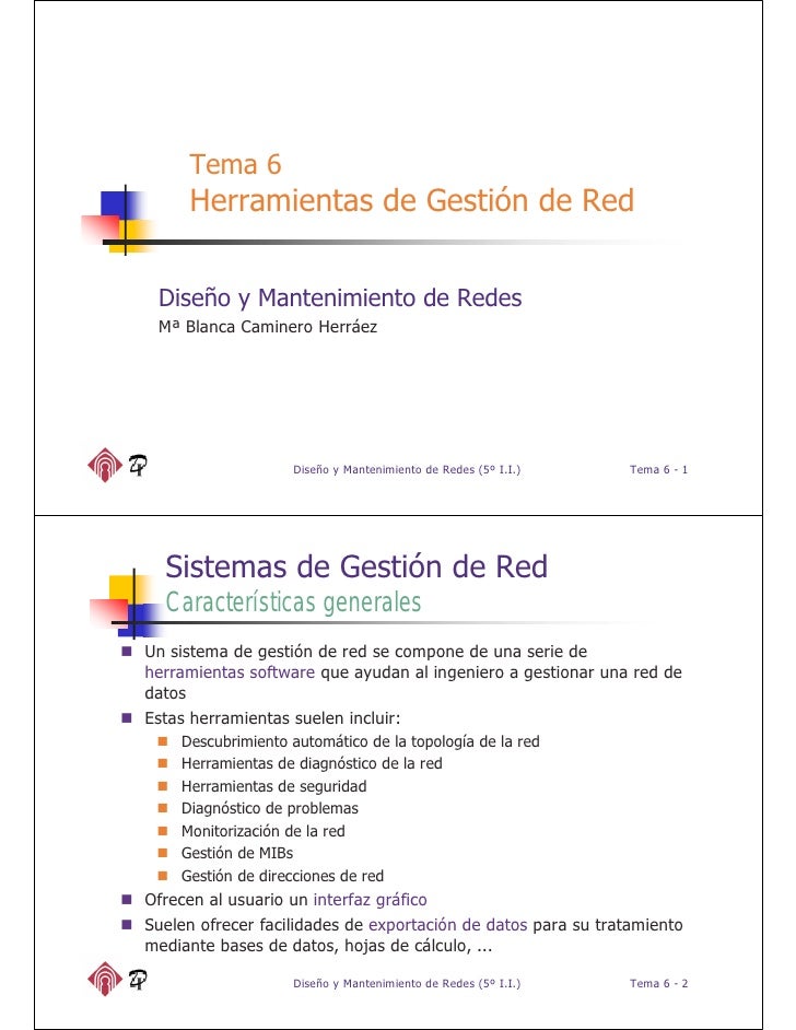 Herramientas de gestion de red