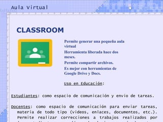 Herramientas de google para estudiantes y docentes | PPT