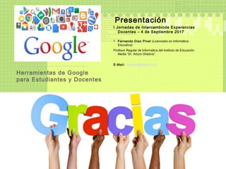 Herramientas de google para estudiantes y docentes | PPT