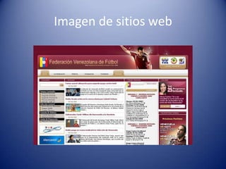 Imagen de sitios web