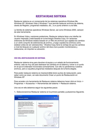 Herramientas del sistema