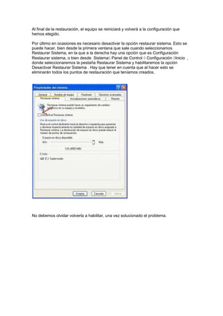 Herramientas del sistema