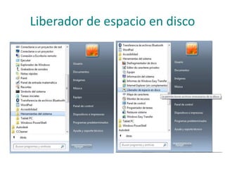 Liberador de espacio en disco
 