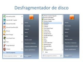 Desfragmentador de disco
 