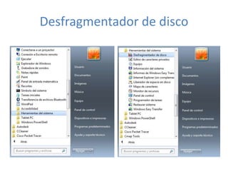 Desfragmentador de disco
 