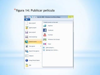 *figura 14: Publicar película
 