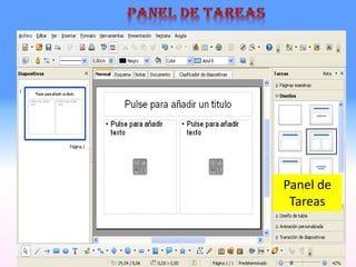 Panel de
Tareas
 