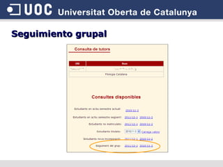 Seguimiento grupal 