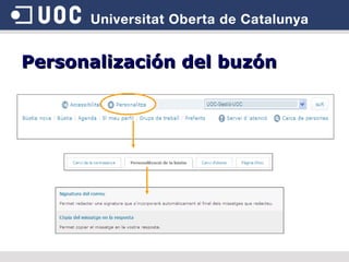 Personalización del buzón 