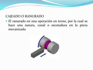 Herramientas de un torno