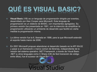 Herramientas de visual basic(vb) | PPTX