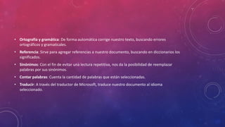 Herramientas de word y sus funciones | PPTX