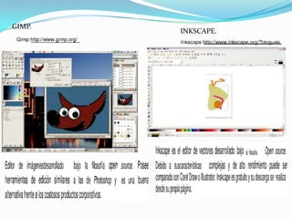 GIMP.
        INKSCAPE.
 