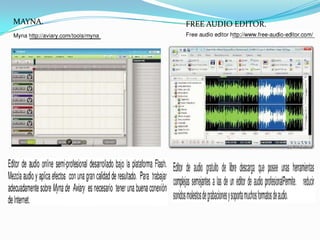 MAYNA.   FREE AUDIO EDITOR.
 