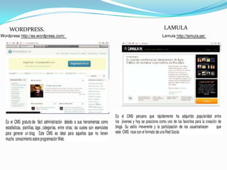 WORDPRESS.   LAMULA
 