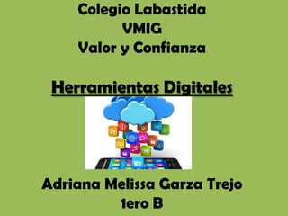 Colegio Labastida
VMIG
Valor y Confianza
Herramientas Digitales
Adriana Melissa Garza Trejo
1ero B
 
