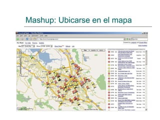 Mashup: Ubicarse en el mapa 