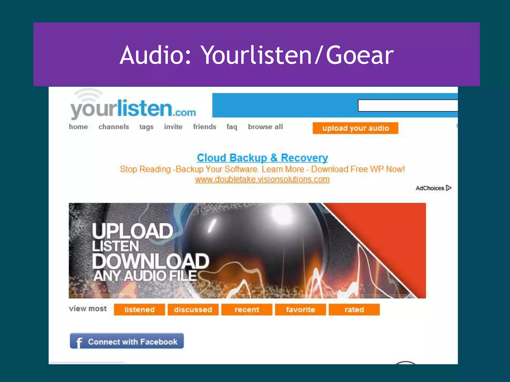 Audio: Yourlisten/Goear
 