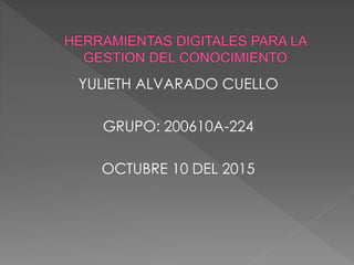 YULIETH ALVARADO CUELLO
GRUPO: 200610A-224
OCTUBRE 10 DEL 2015
 