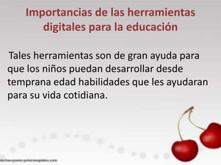 Herramientas digitales para la educación
                en línea
Categoría: VIDEO

Programa y/o aplicaciones:

TeacherTu...