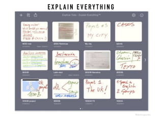 E X P L A I N E V E RY T H I N G
@dchicapardo
 