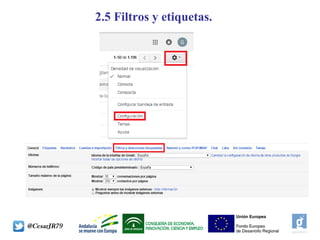 2.5 Filtros y etiquetas.
 