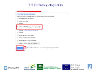 2.5 Filtros y etiquetas.
 