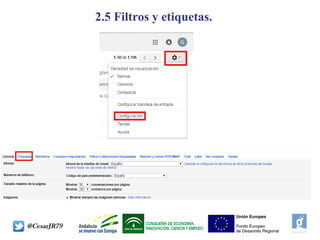 2.5 Filtros y etiquetas.
 