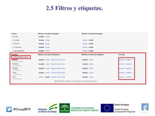 2.5 Filtros y etiquetas.
 