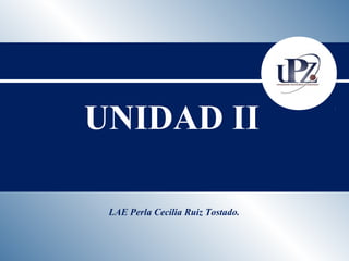 LAE Perla Cecilia Ruiz Tostado.
UNIDAD II
 