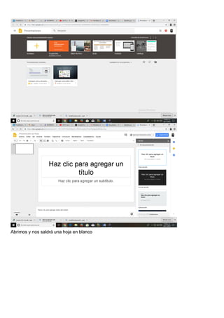 Abrimos y nos saldrá una hoja en blanco
 