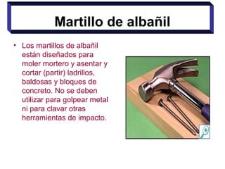 Curso de Albañil: Manejo de herramientas manuales 