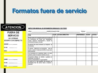 Formatos fuera de servicio
 