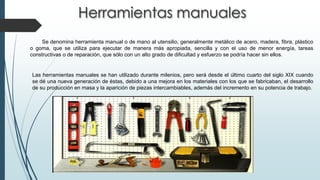 Herramientas manuales de un taller mecanico