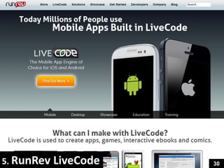 5. RunRev   LiveCode   30
 