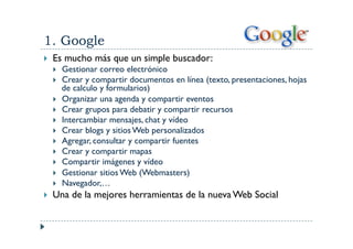 Herramientas de la Web 2.0