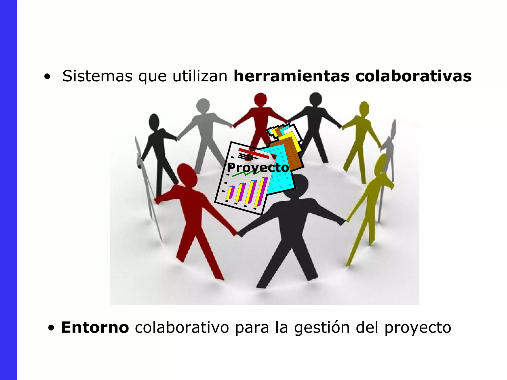 Sistemas que utilizan  herramientas colaborativas   Proyecto Entorno  colaborativo para la gestión del proyecto 