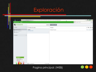 Exploración




Pagina principal: (WEB)
 