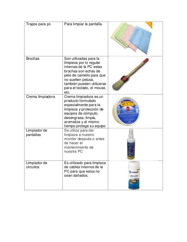 Herramientas para el mantenimiento correctivo del hardware
