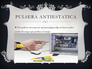 Pulsera antiestatica