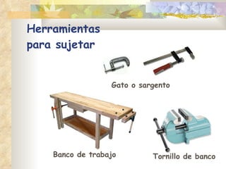 Herramientas  para sujetar Gato o sargento Tornillo de banco Banco de trabajo 