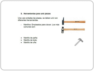 Herramientas para trabajar la madera