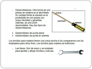 Herramientas para trabajar la madera