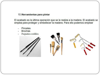 Herramientas para trabajar la madera