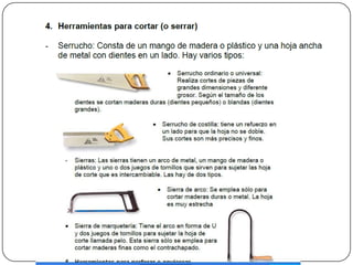 Herramientas para trabajar la madera