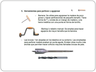 Herramientas para trabajar la madera