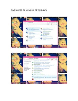 DIAGNOSTICO DE MEMORIA DE WINDOWS
